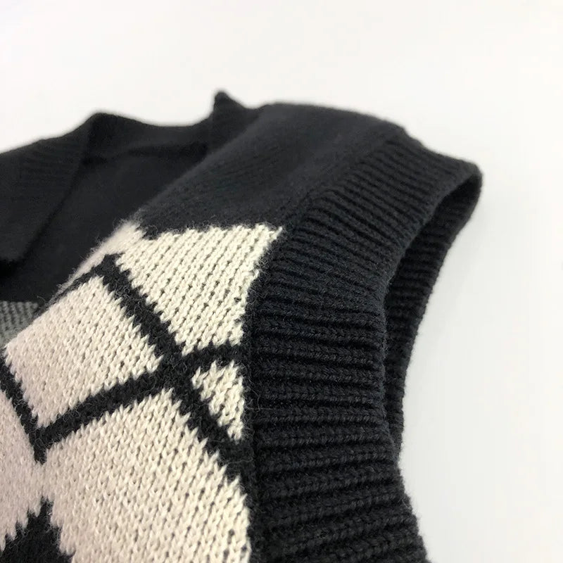 Knitted Vest Cardigan
