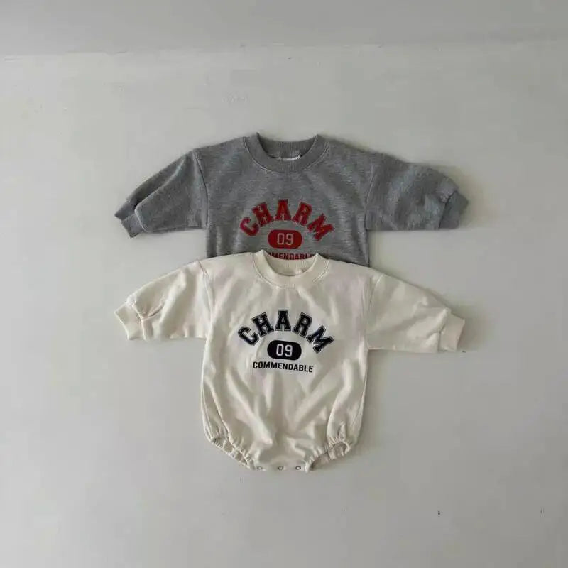 "CHARM" Long-Sleeved Onesie