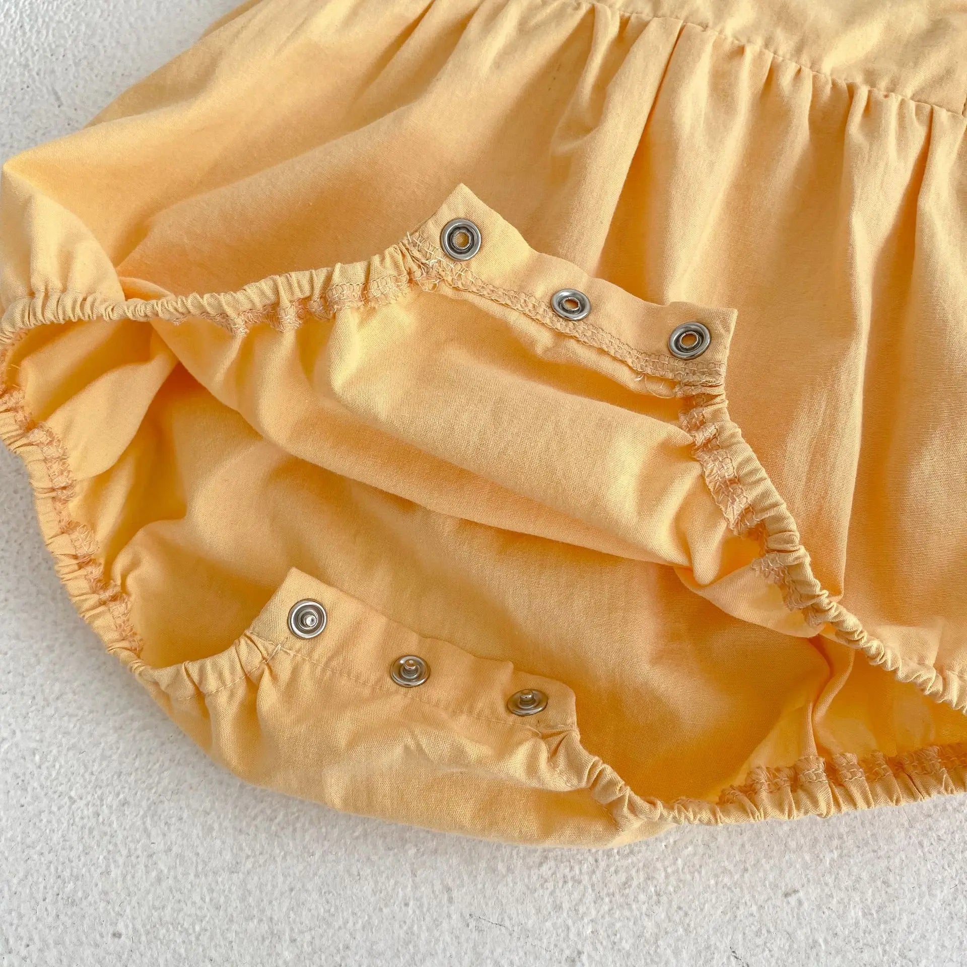 Infant Girls Pear Embroidered Onesie