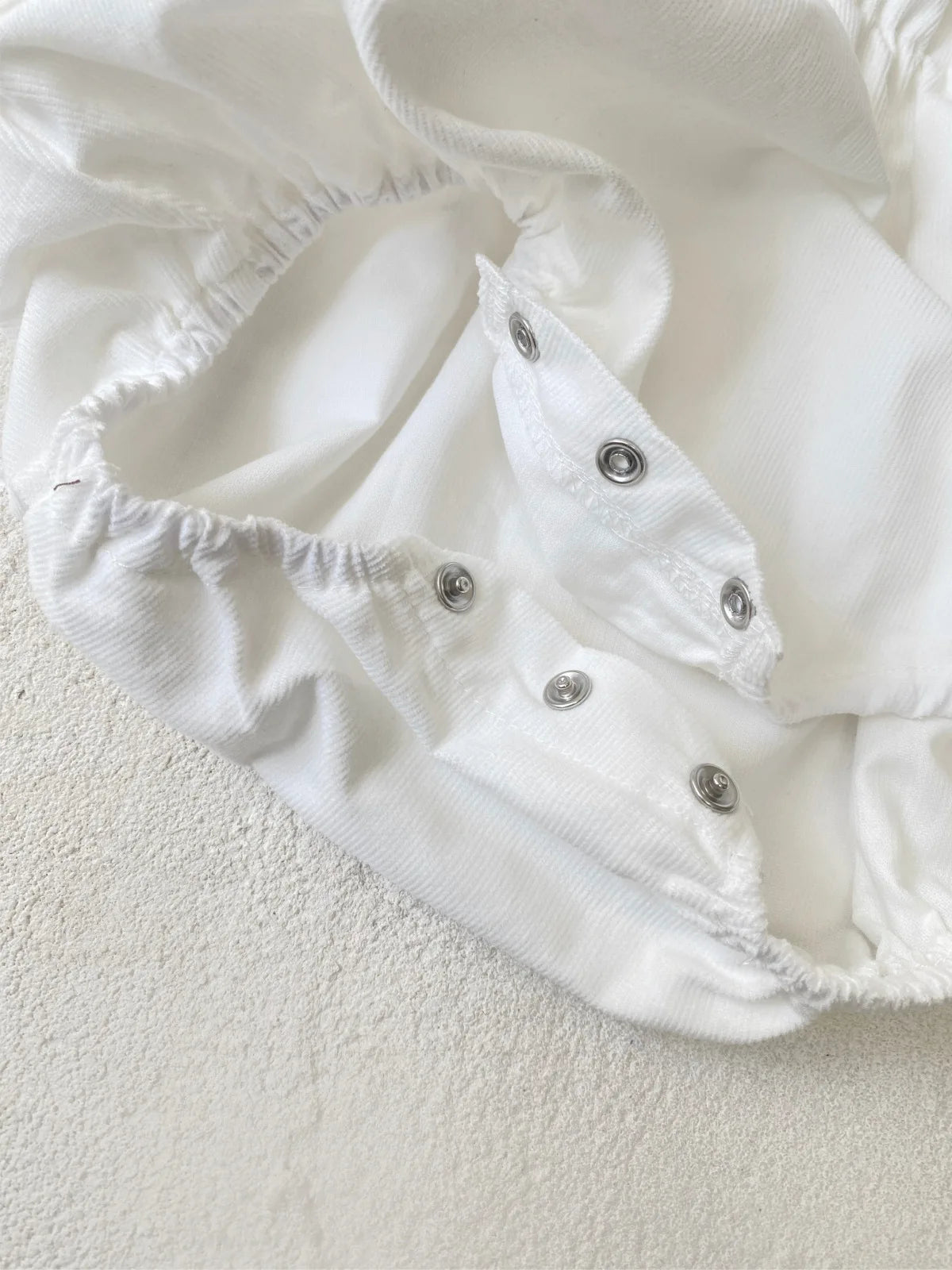 Girls' Long-Sleeved Large Lapel Onesie