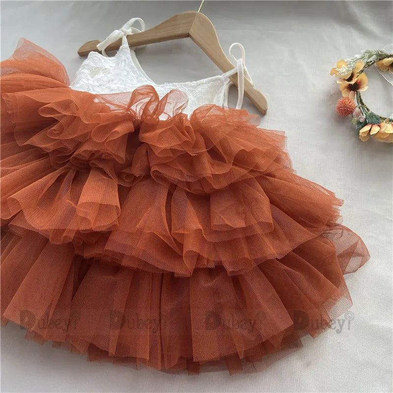 Girls Lace Tutu Dress