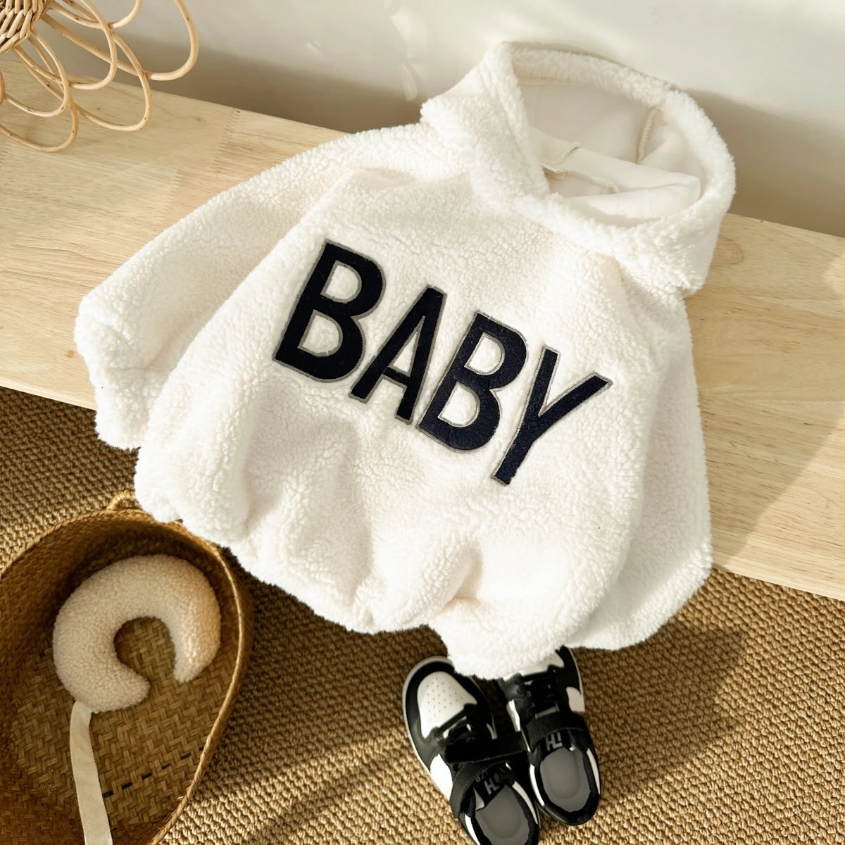 Soft Fleece Hooded Onesie