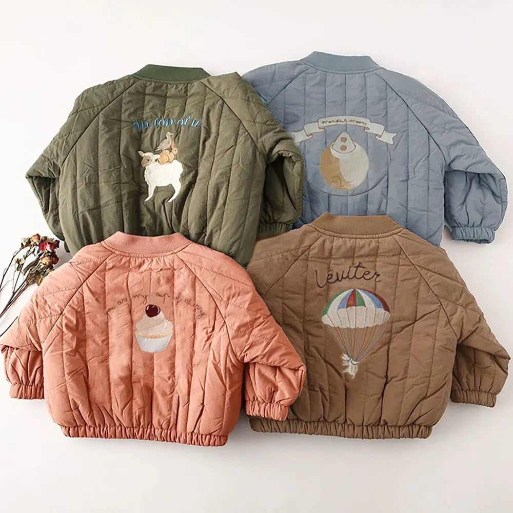 Fleece-Lined Kids Bomber Jacket