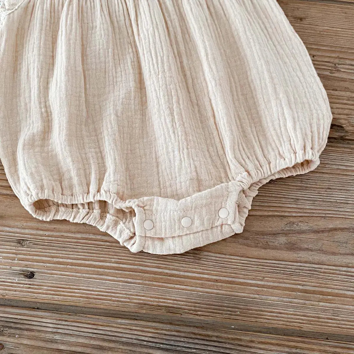 Girls Sleeveless Lace Onesie
