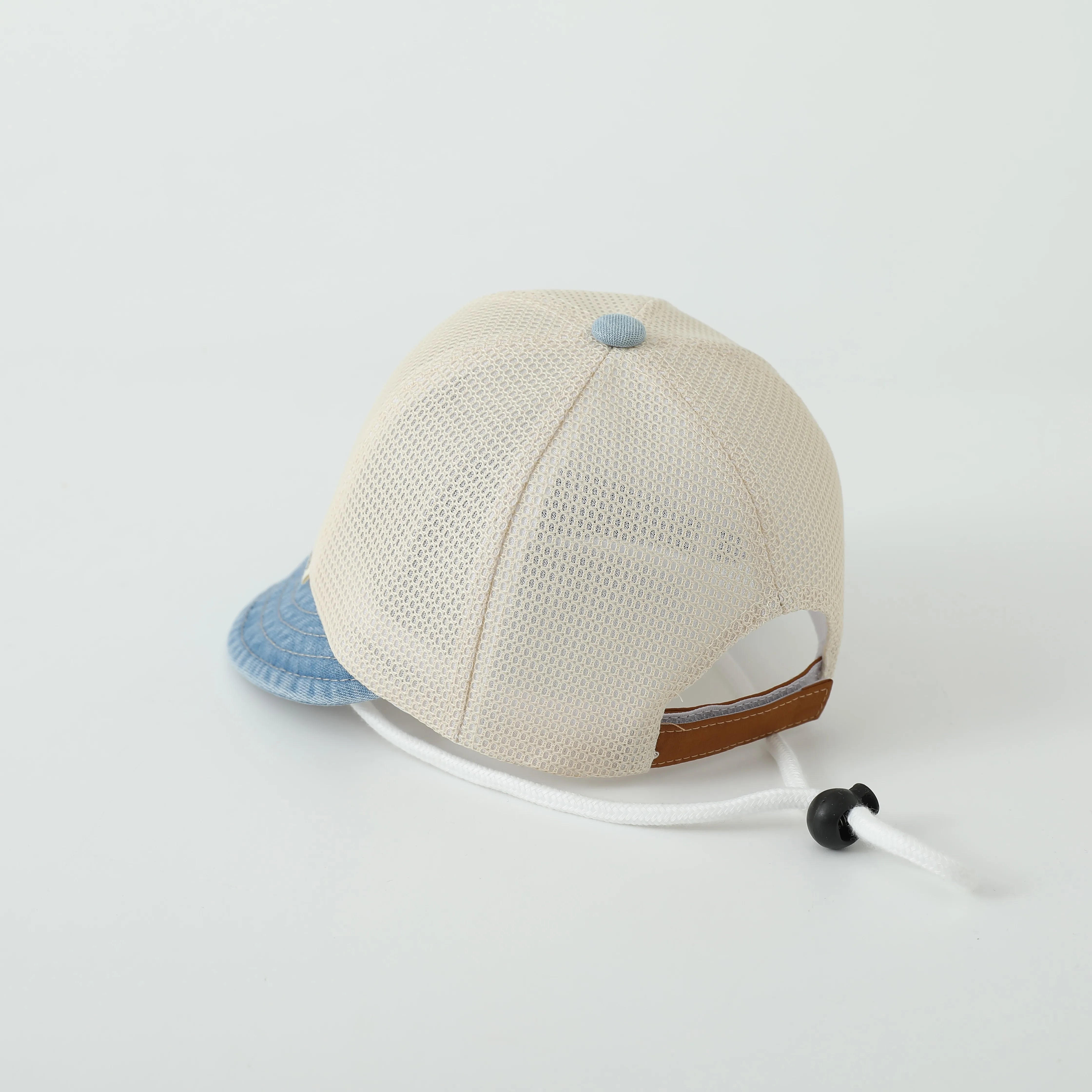 Denim Splicing Mesh Baseball Cap