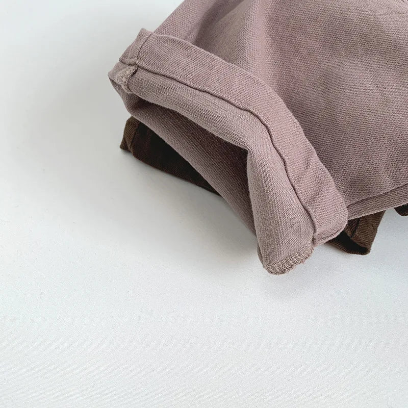 Children Loose Solid Trousers