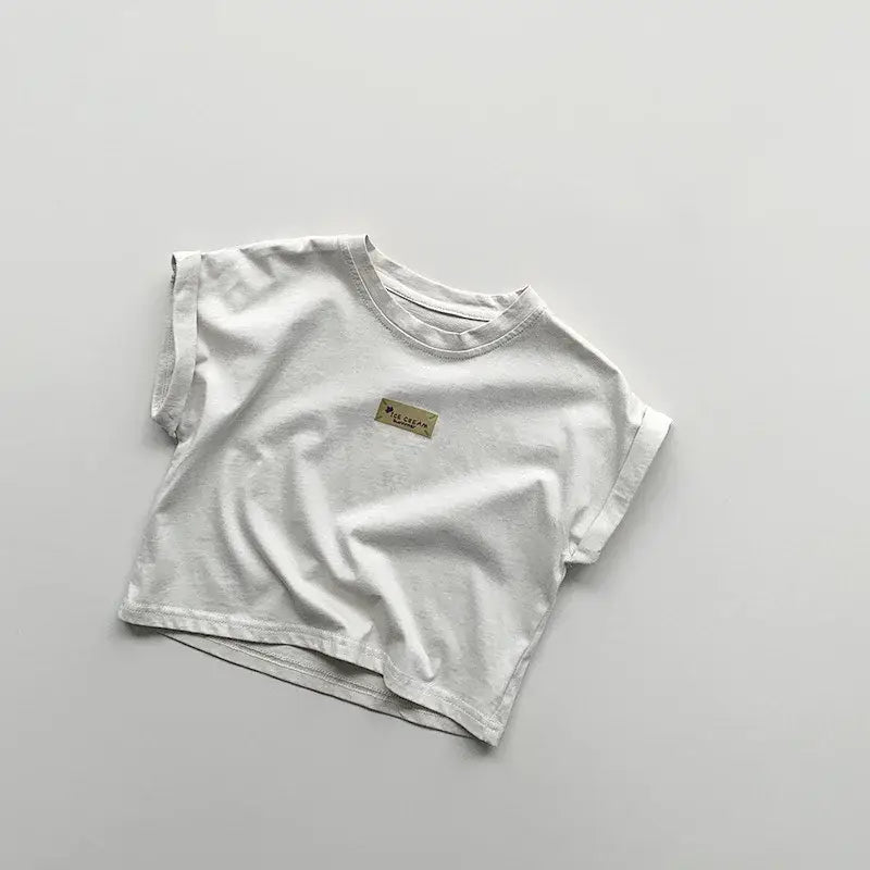 Vintage Solid Short Sleeve T-Shirt