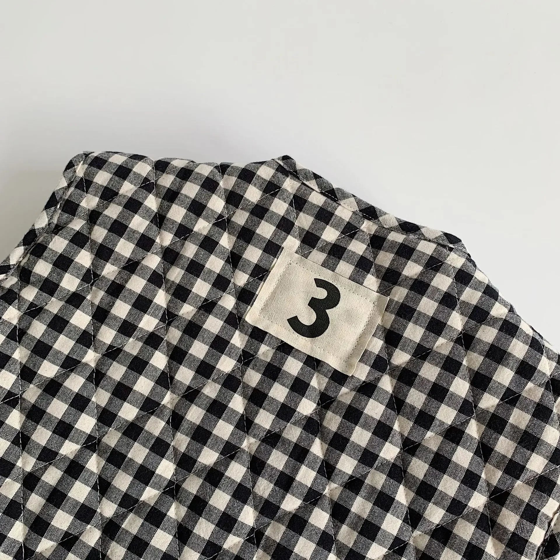 Retro Plaid Cotton Padded Vest
