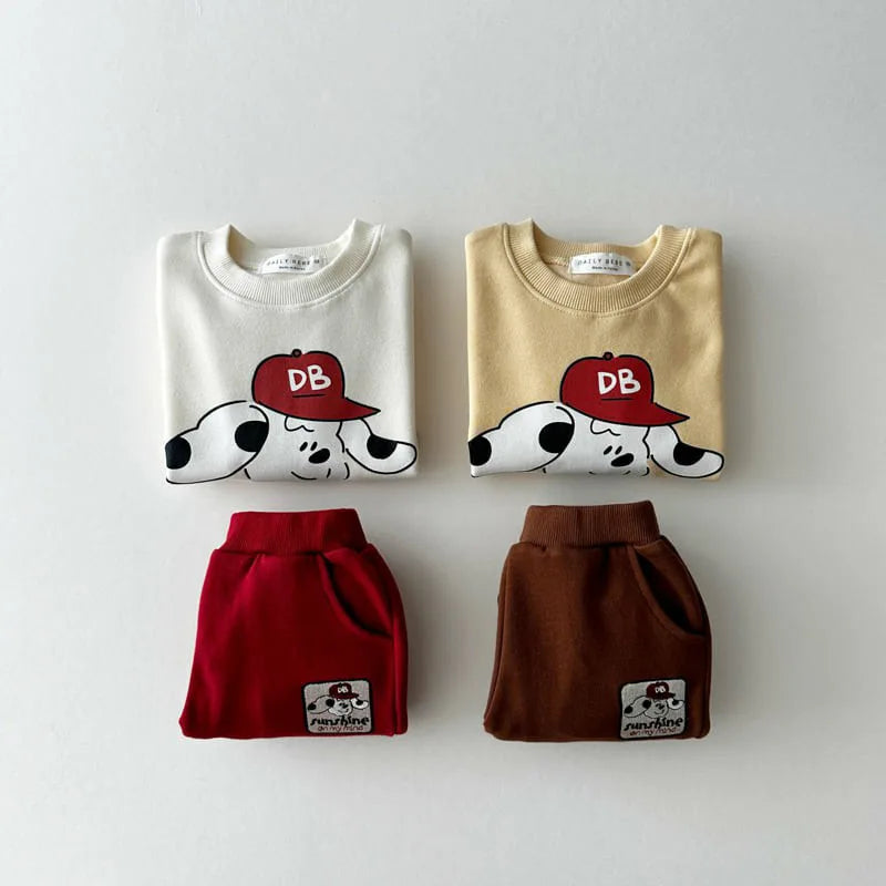 'Sunshine On My Mind' Cartoon Jogger Set