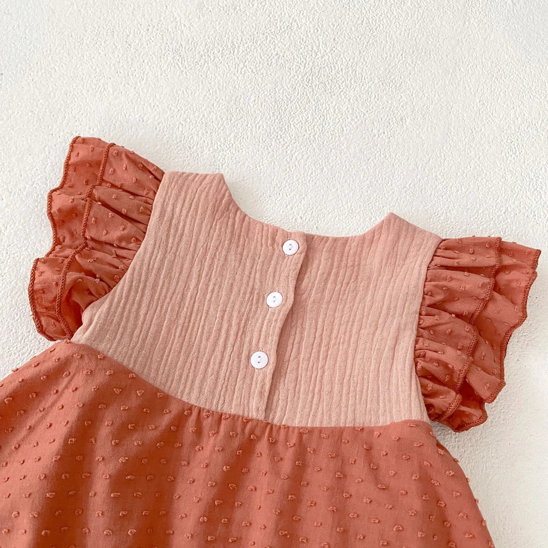 Tulip Embroidered Girls Onesie