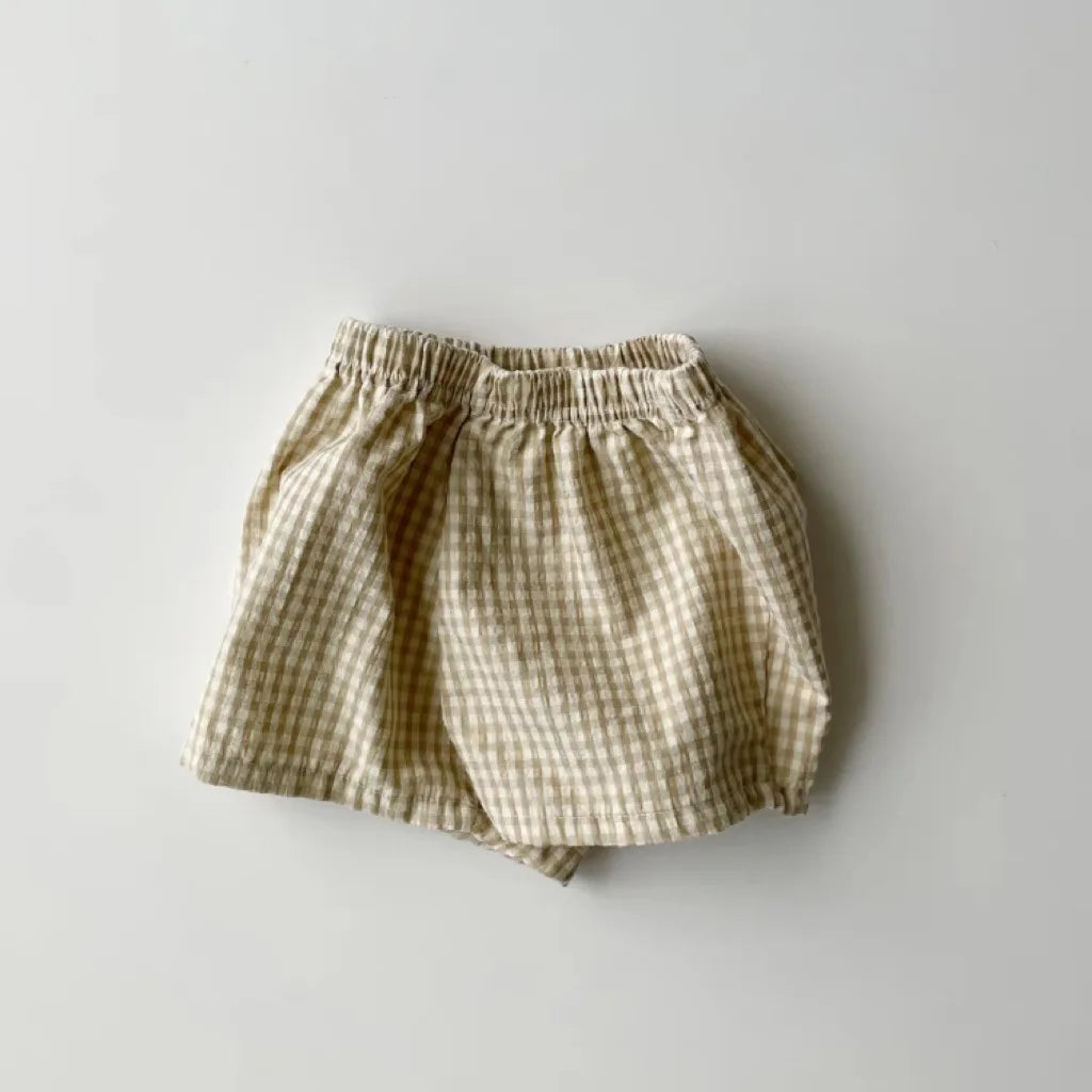 Unisex Breathable Plaid Shorts