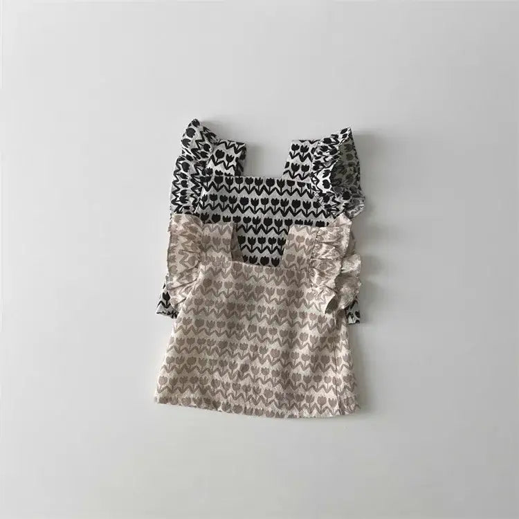 Girls' Floral Sleeveless 2-Piece Set