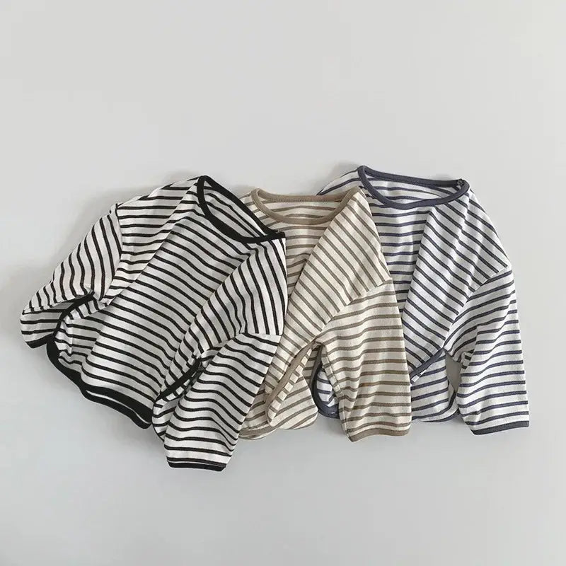 Striped Long-Sleeved Boys' Tee