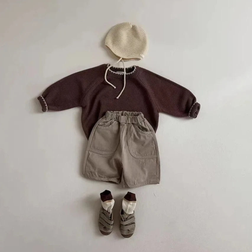 Children's Casual Knit Long-Sleeved Sweater