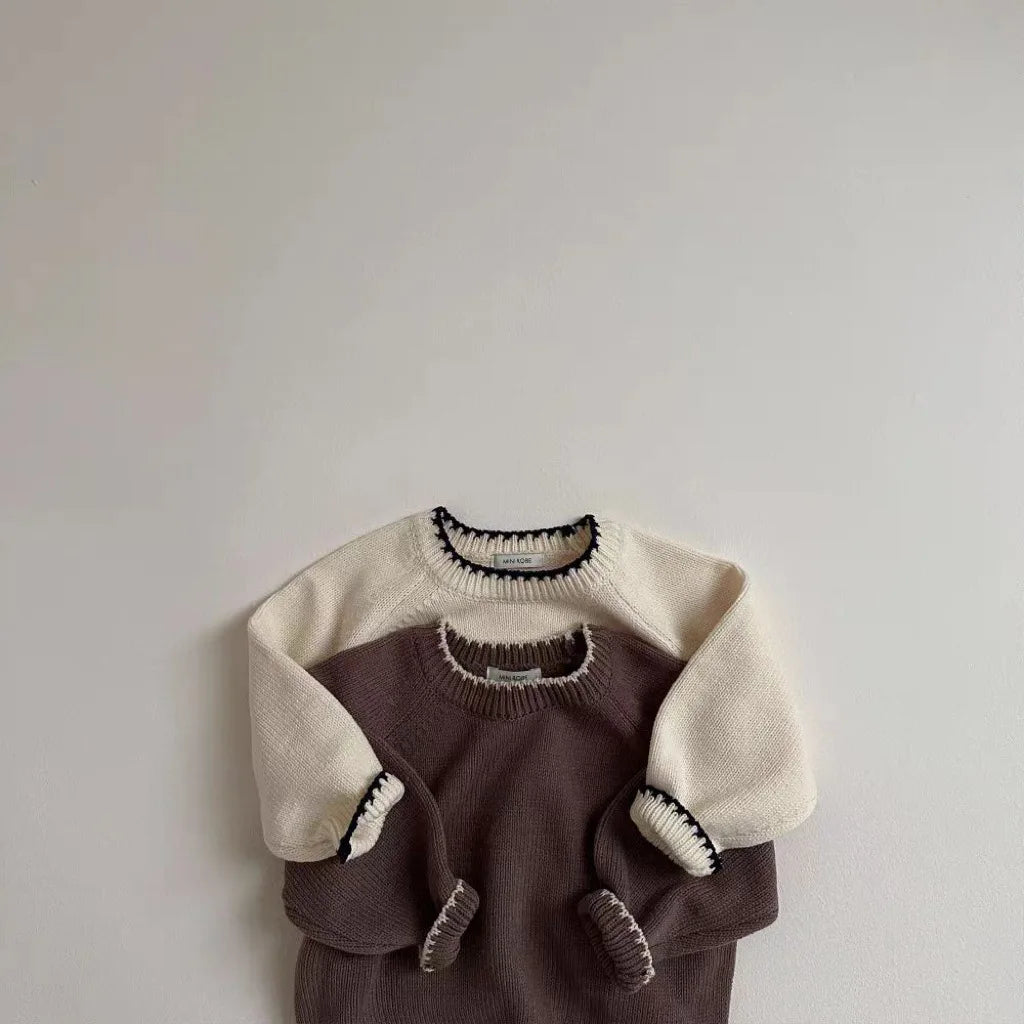 Children's Casual Knit Long-Sleeved Sweater
