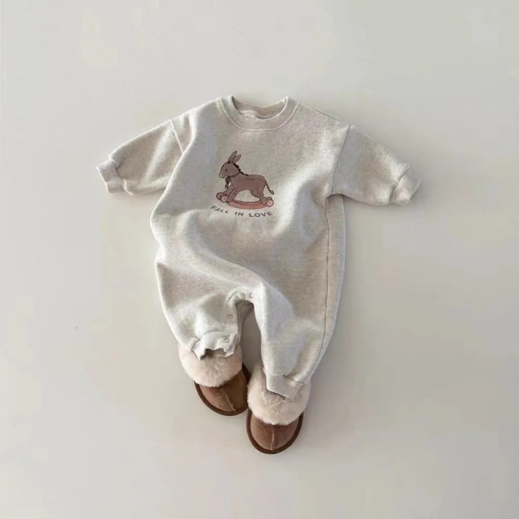 Long Sleeve Rocking Horse Romper