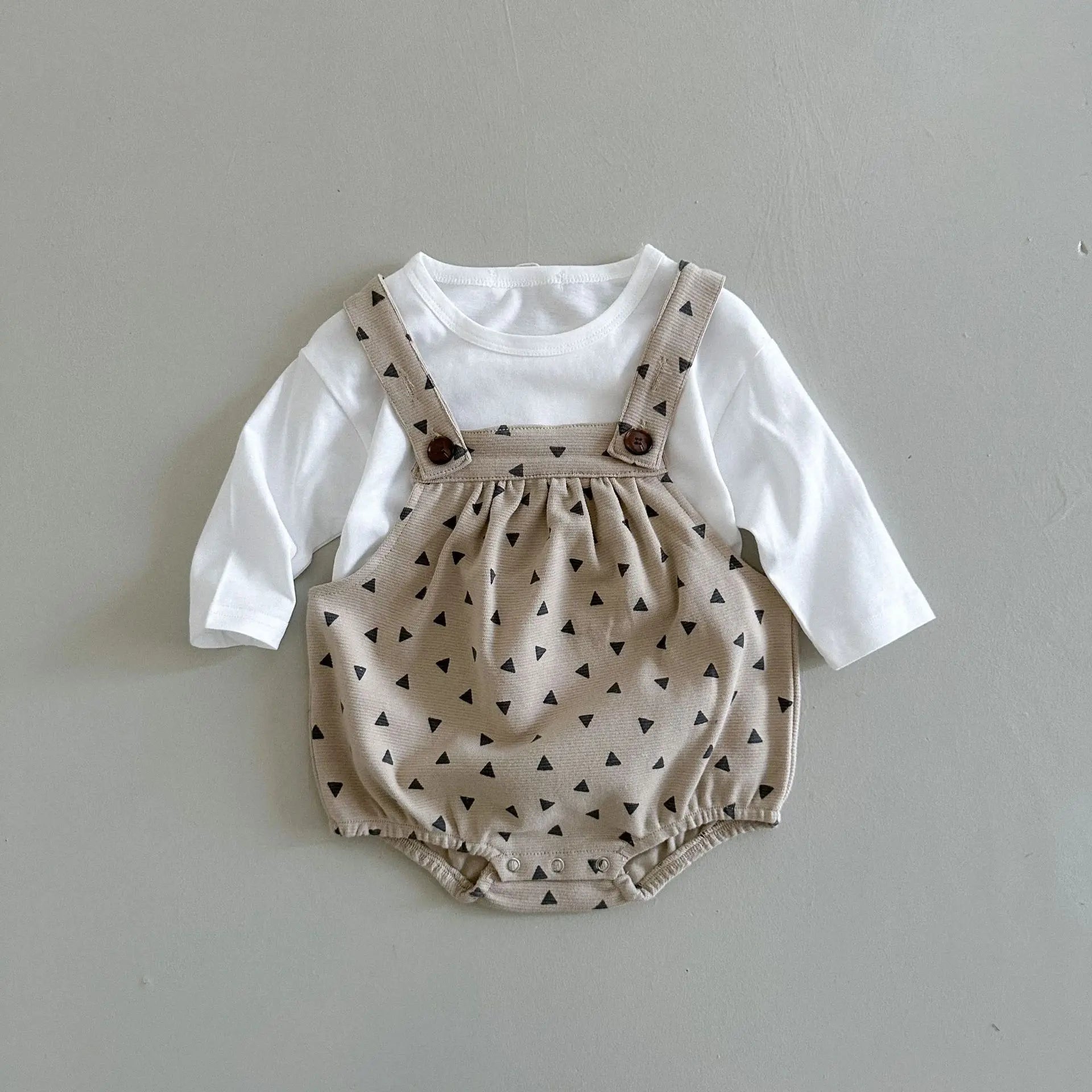 Patterned Sleeveless Onesie