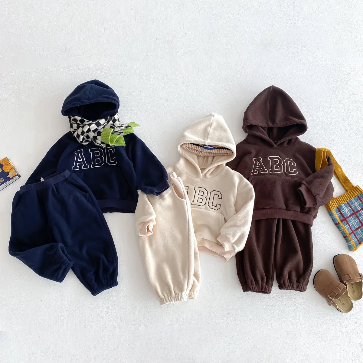 'ABC' Fleece Jogger Set