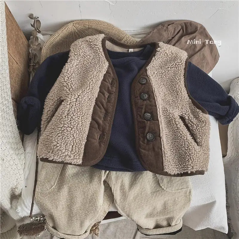 Winter Plush Corduroy Pants