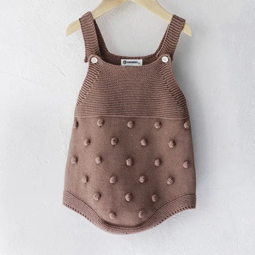 Knitted Romper & Hat Set