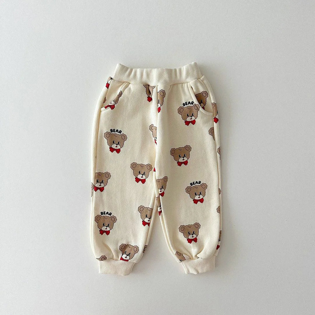 Bear & Bunny Print Jogger Set