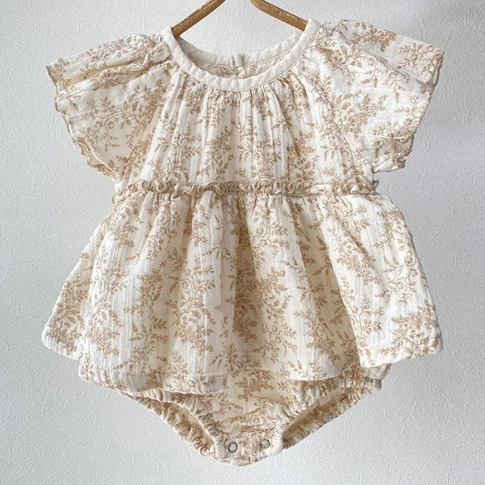 Infant Girl Floral Onesie