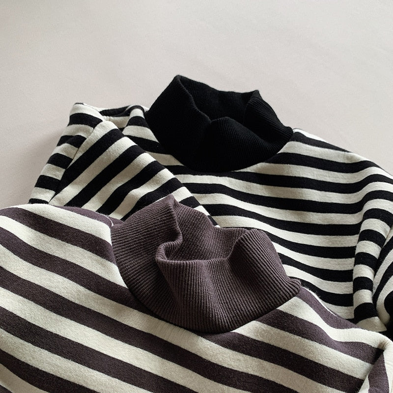Striped Thick & Warm Sweatshirt