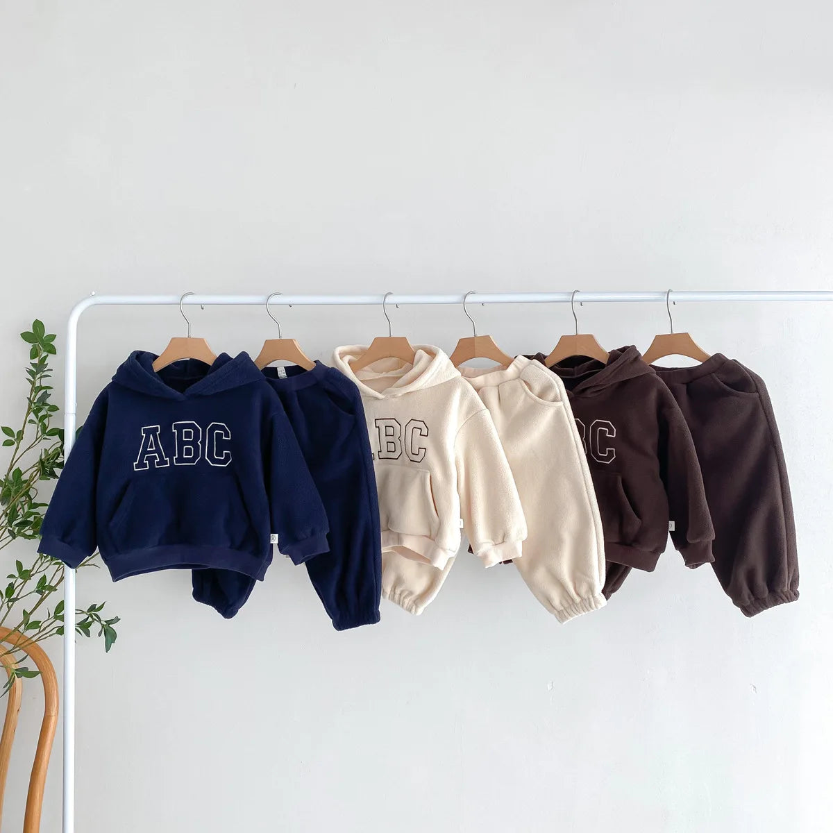 'ABC' Fleece Jogger Set