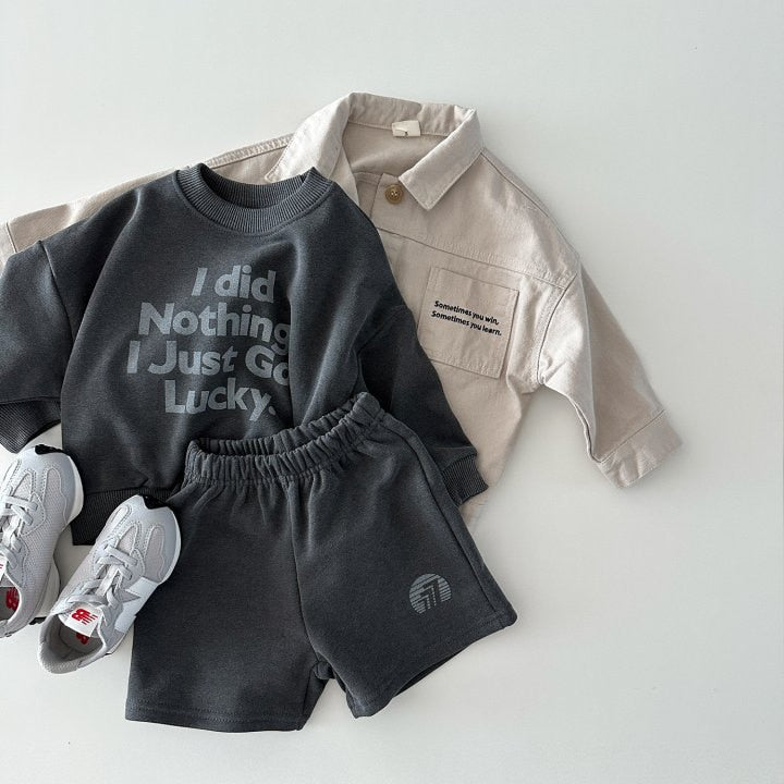 Letter Print Long-Sleeved Casual Set