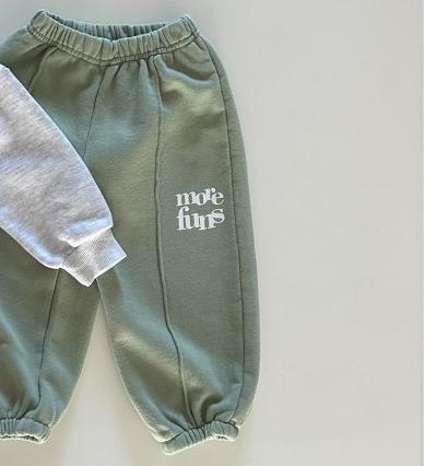 Long-Sleeved Letter Print Sweatshirt Set