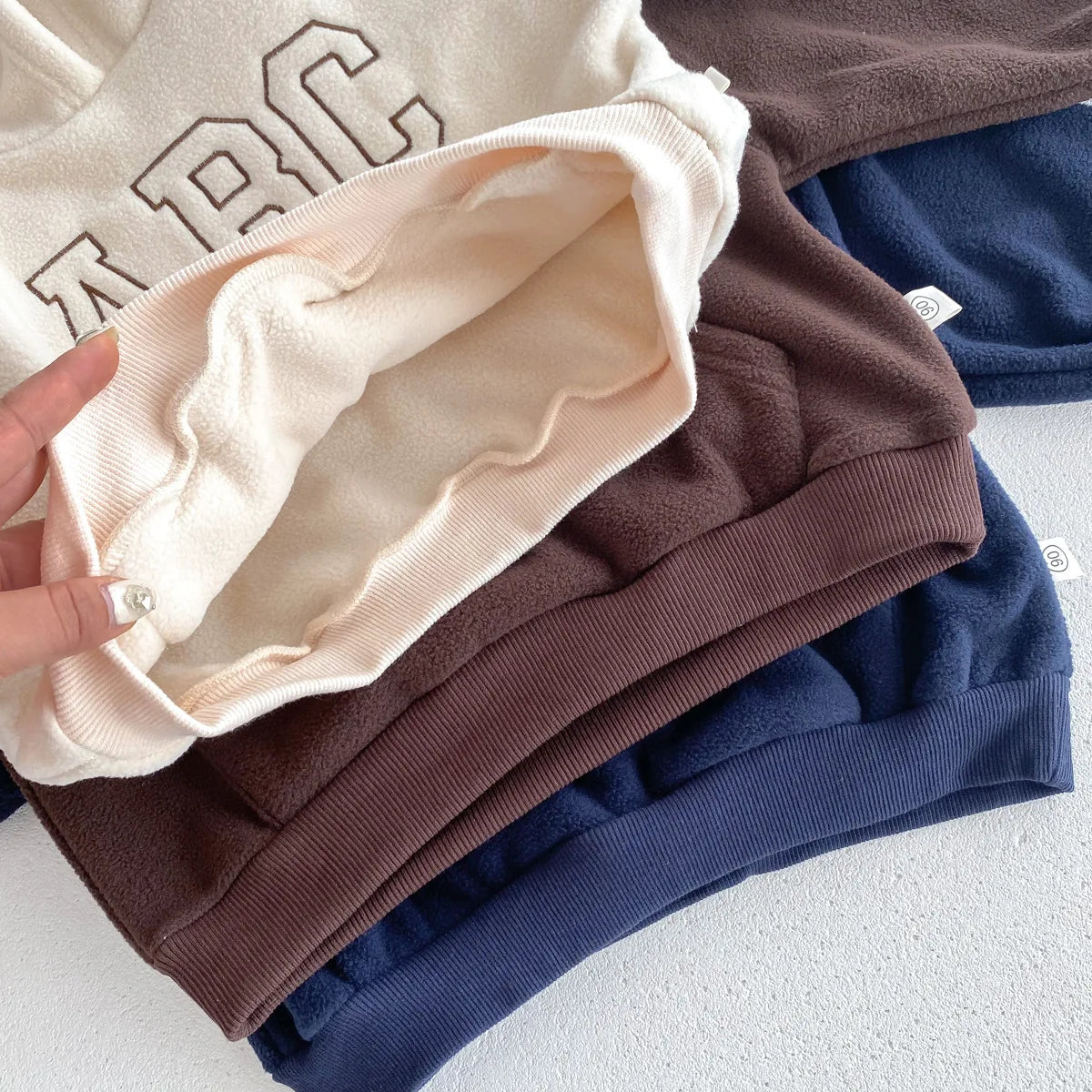 'ABC' Fleece Jogger Set
