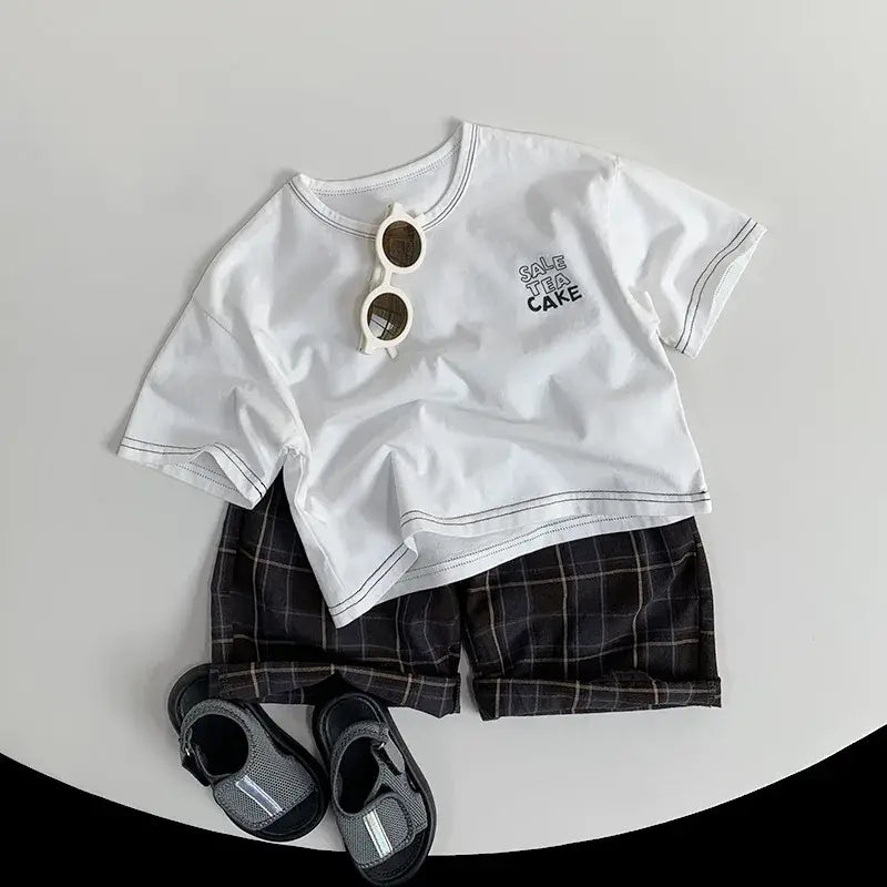 Unisex Letter Print Casual Tee