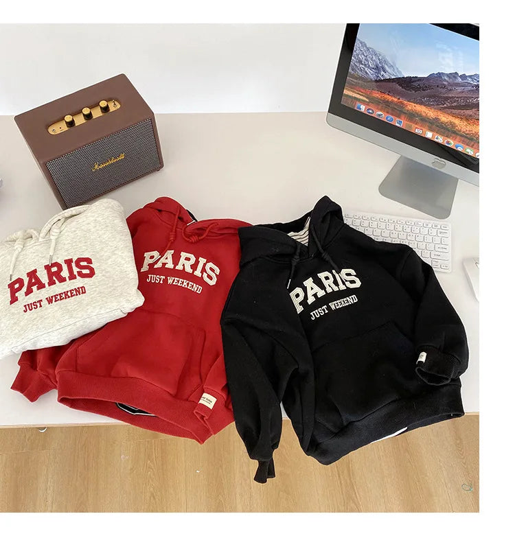 'PARIS' Hooded Sweatshirt