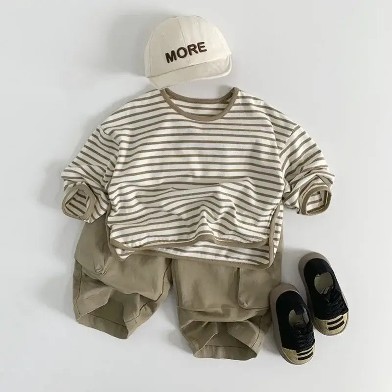 Striped Long-Sleeved Boys' Tee