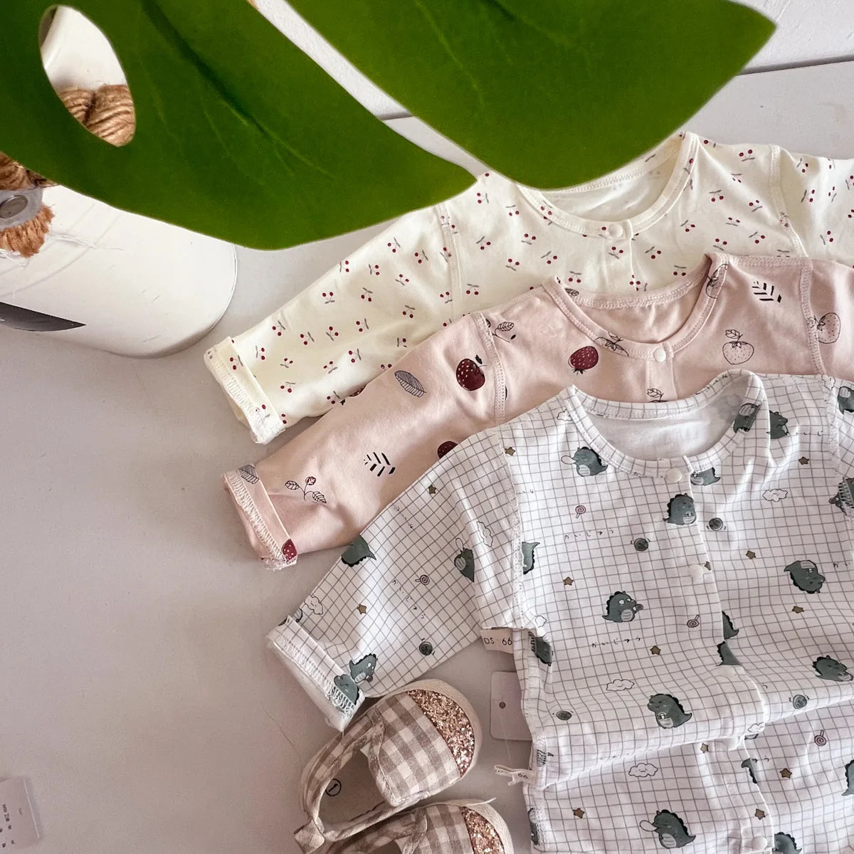Long Sleeve Cartoon Print Onesie