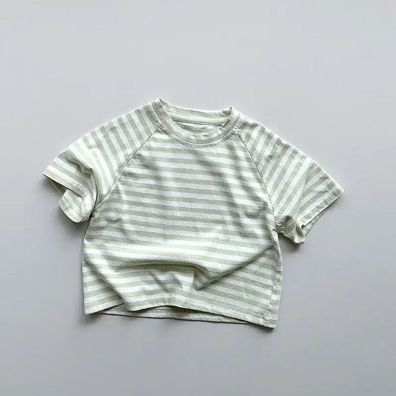 Children's Short Sleeve Striped Tee