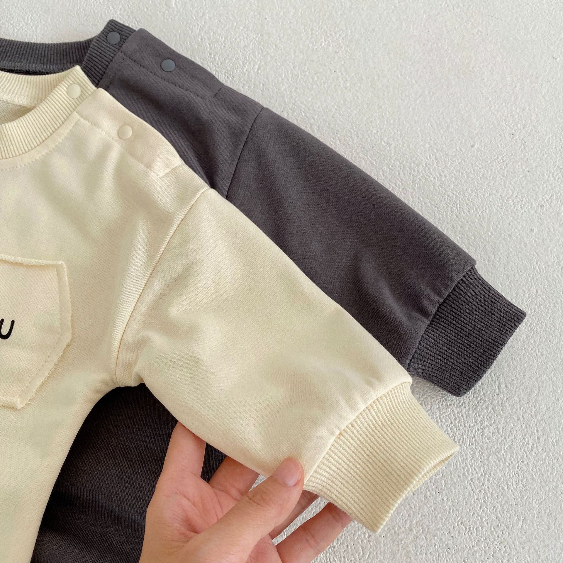 'WE SEE YOU' Long-Sleeved Casual Romper