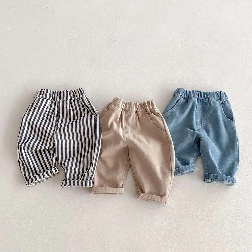Straight Patchwork Loose Pants