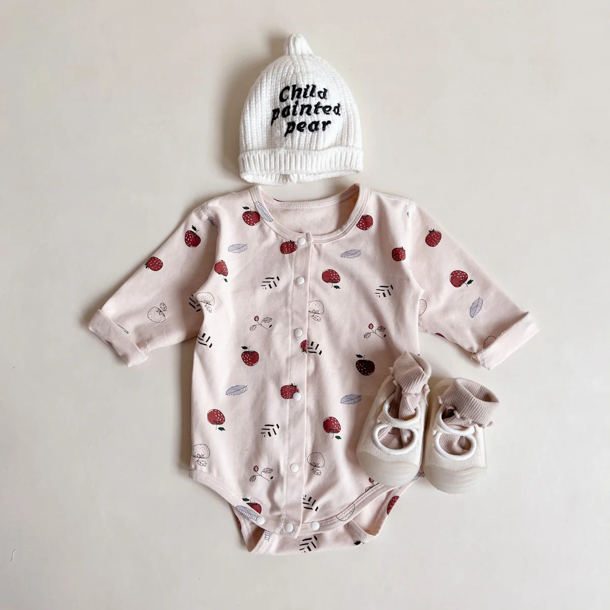 Long Sleeve Cartoon Print Onesie