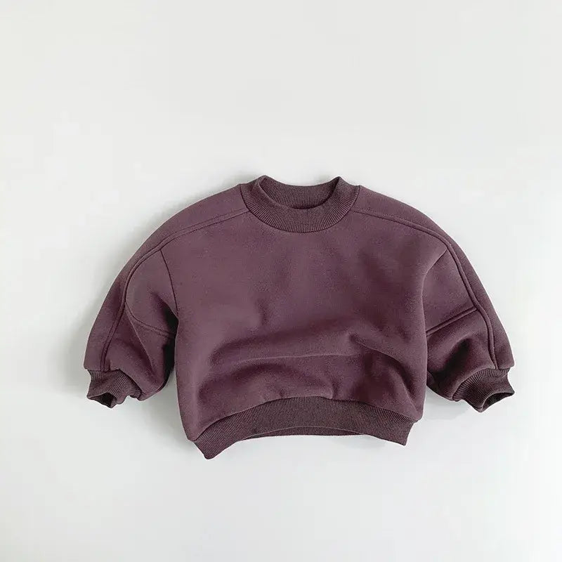 Solid Fleece Sweatshirt
