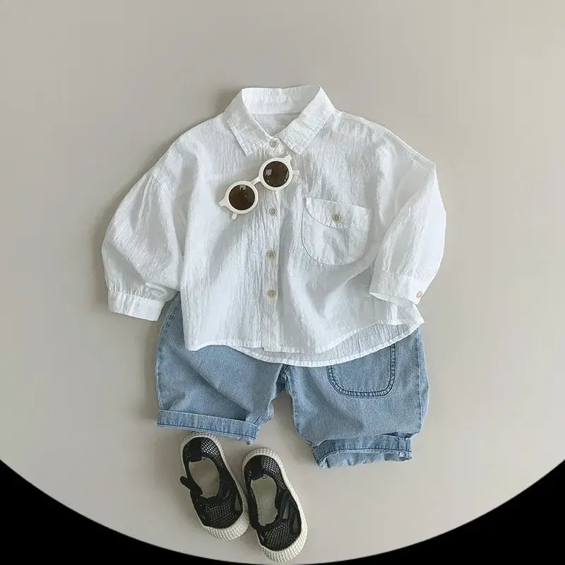 Light Wash Denim Pants