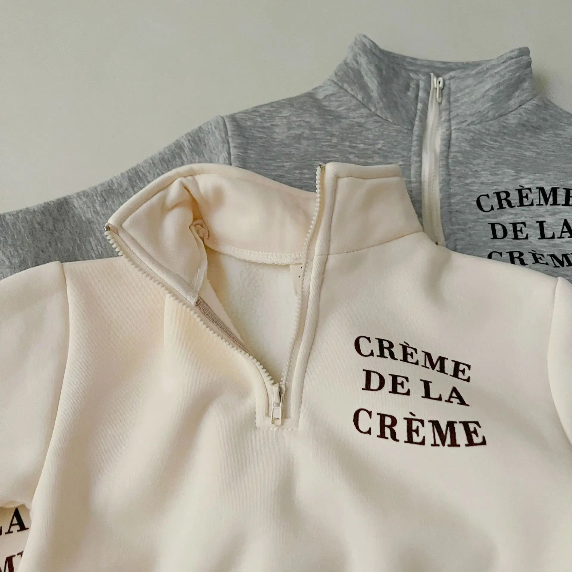 'Creme De La Creme' Fleece Jogger Set