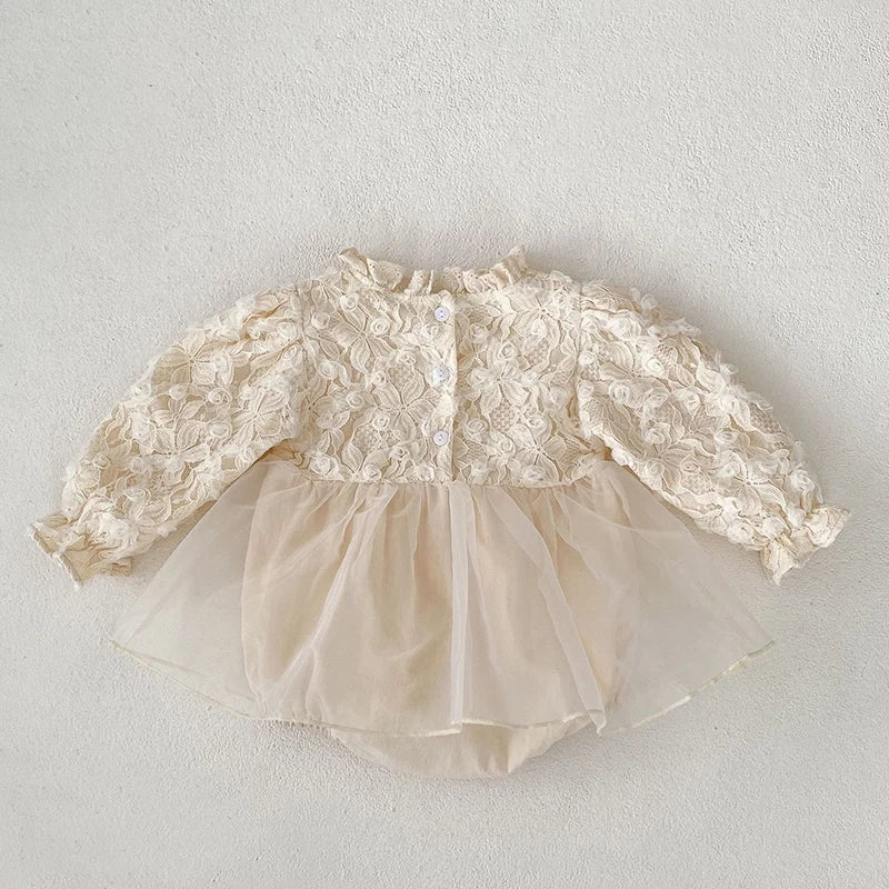 Infant Lace Tulle Romper