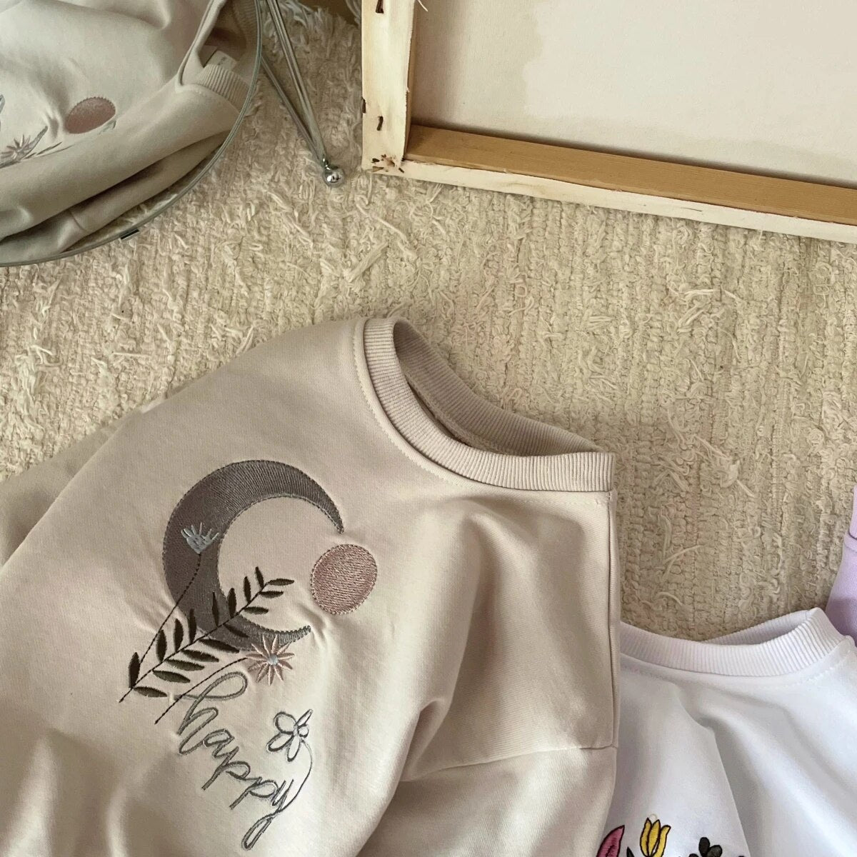 Embroidered Flower Onesie