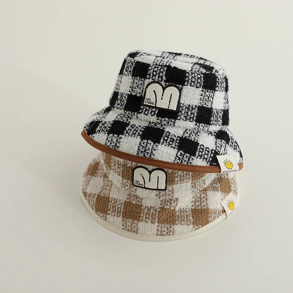 Kids Plaid Fisherman's Hat