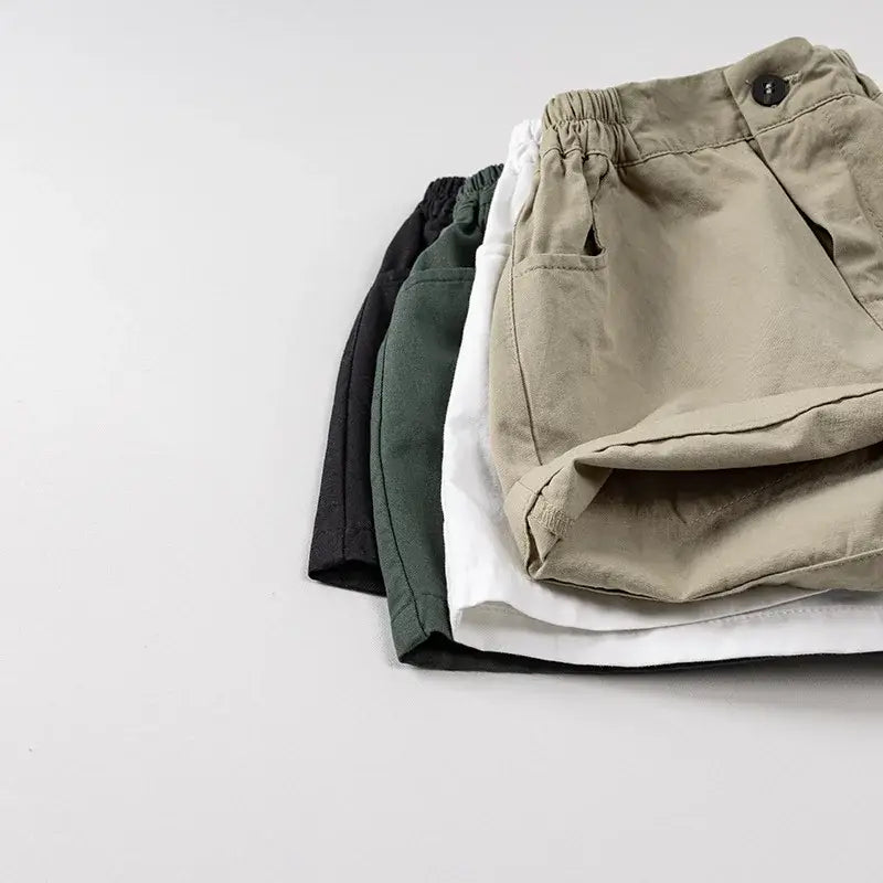 Solid Casual Kids Shorts