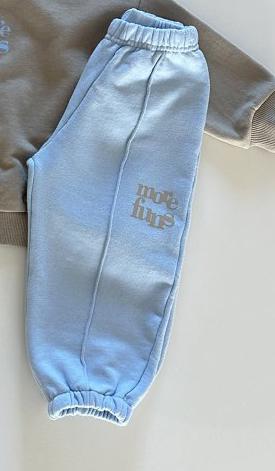 Long-Sleeved Letter Print Sweatshirt Set