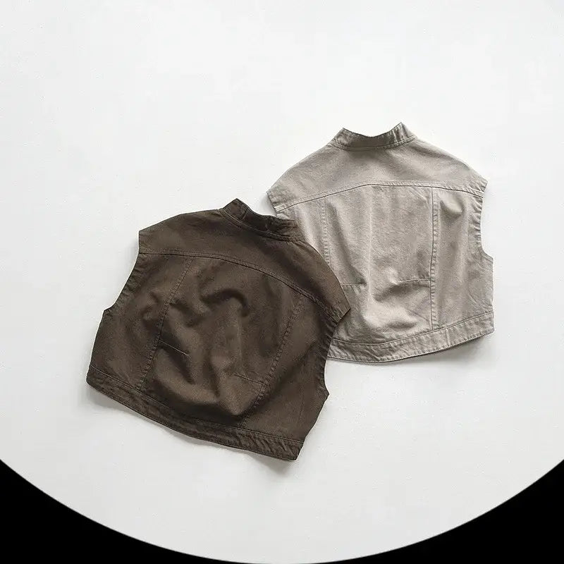 Sleeveless Cargo Vest