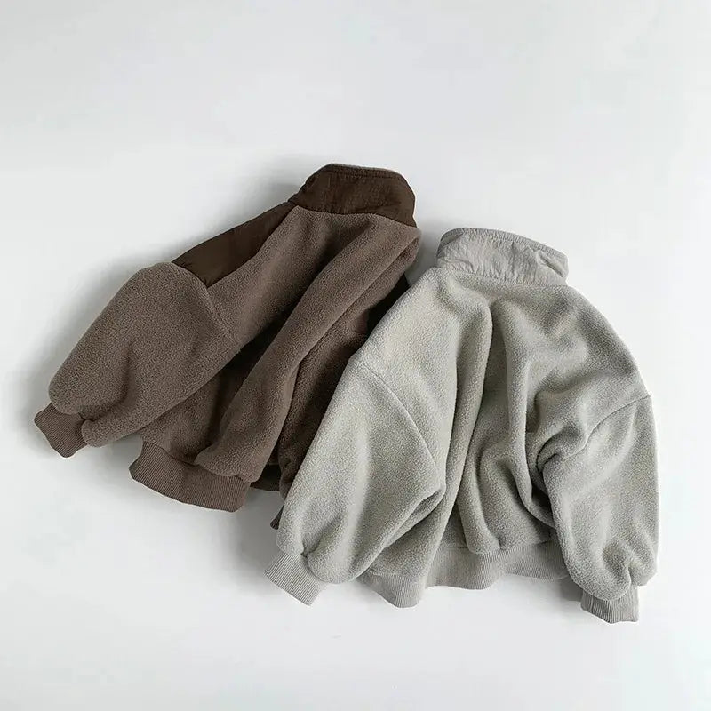 Half-Zip Fleece Winter Sweatshirt