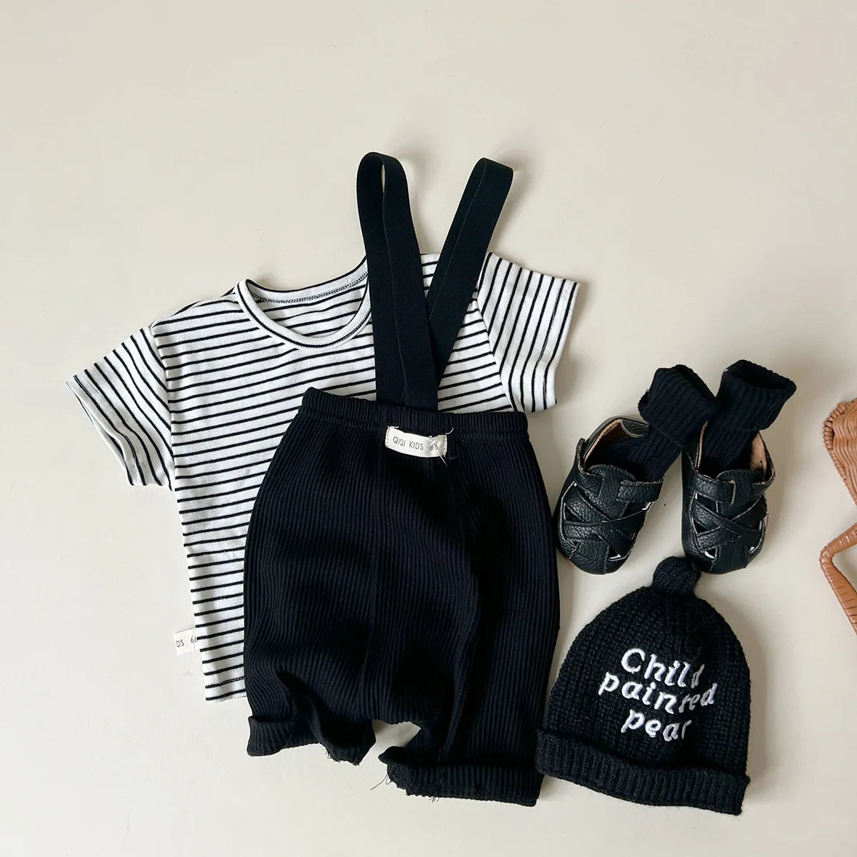 Kids Suspenders and Tee Set